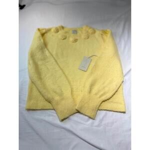 Joie NWT Butter Yellow Sweater Women's Size XL‎